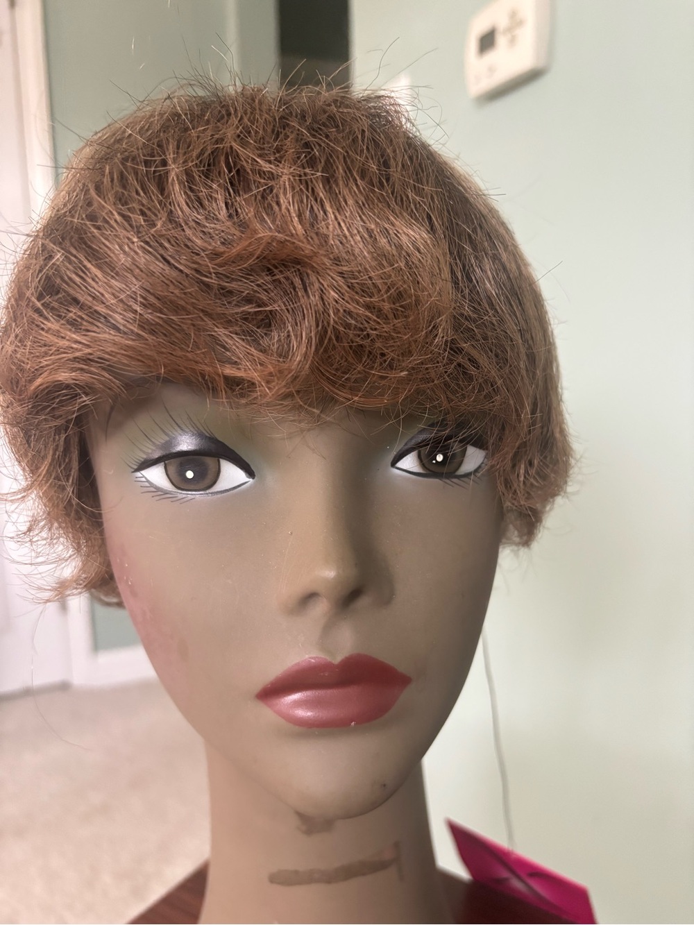 Short Pixie Wig in Light Brown - Sleek Everyday Style